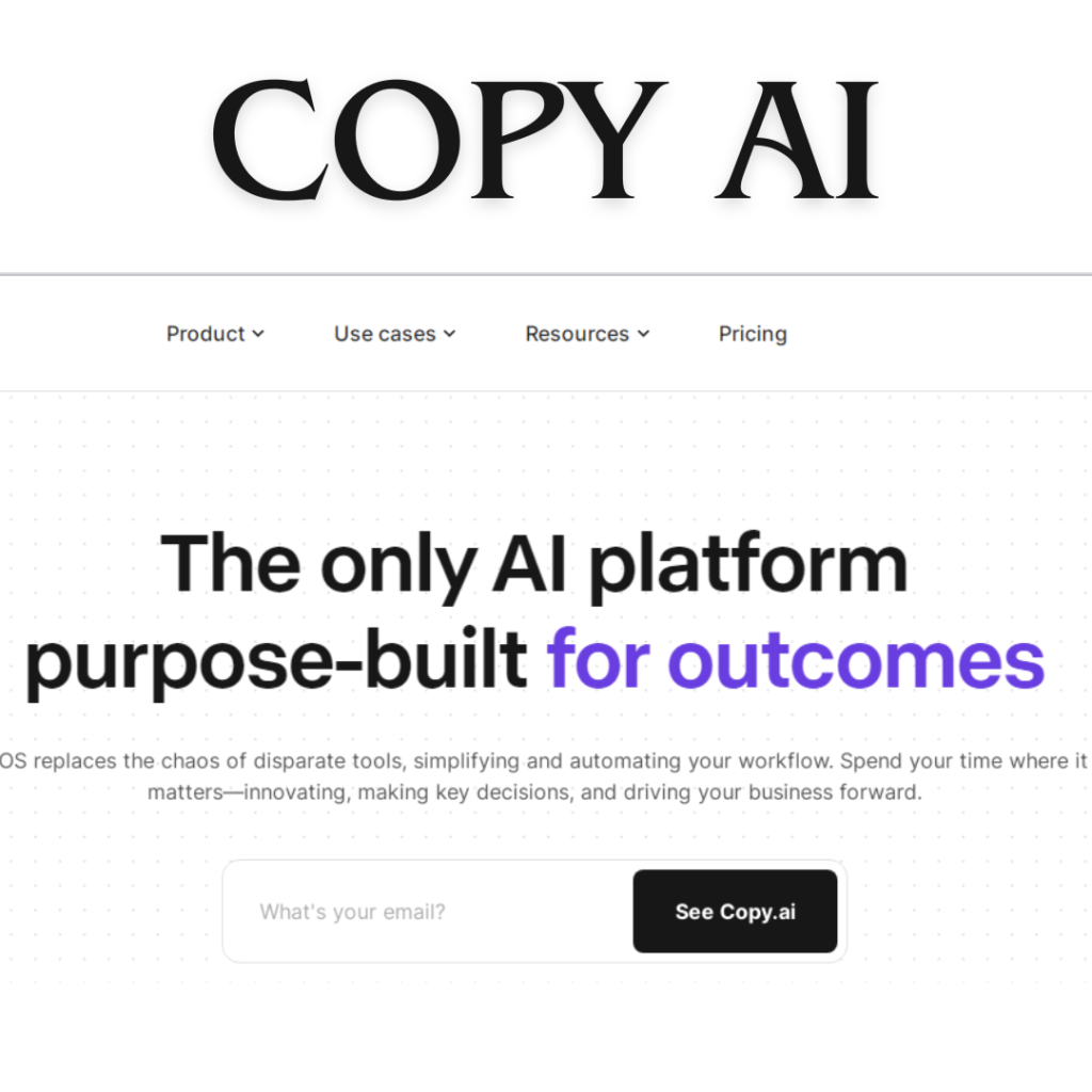 Best AI Marketing Tools Copy AI