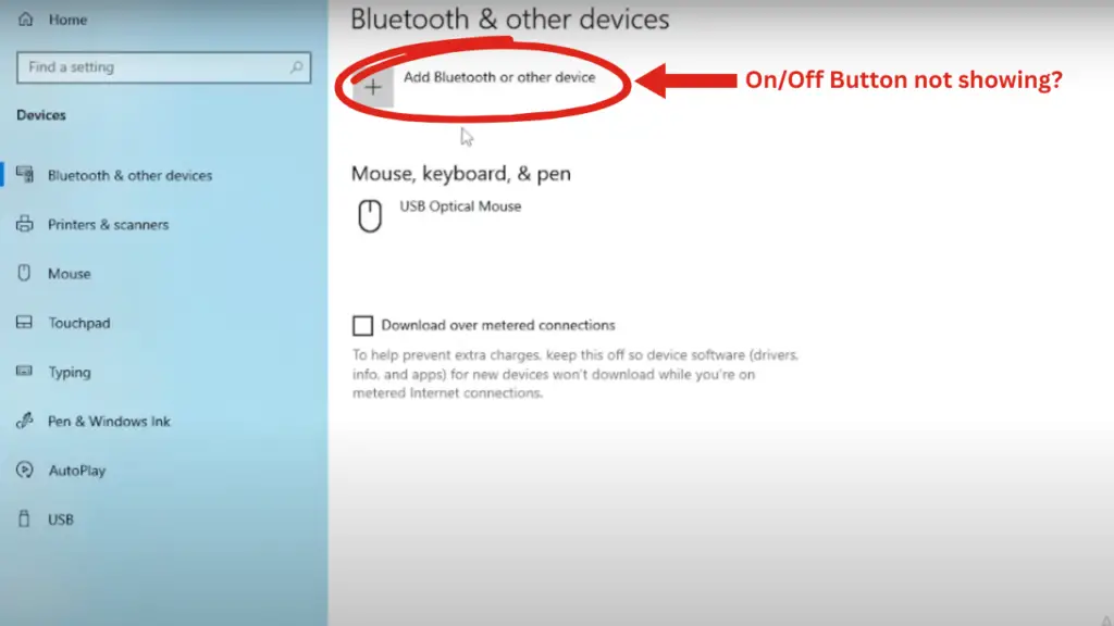 turn on Bluetooth on windows 10
